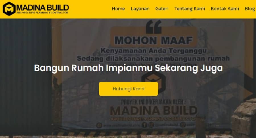 Homepage Madina Build