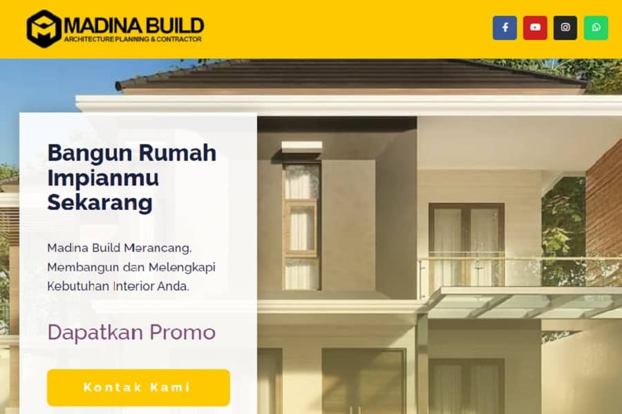 Landing Page Madina Build