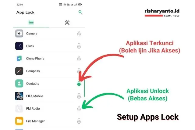 5-Pilih Apps Lock Pada Perangkat
