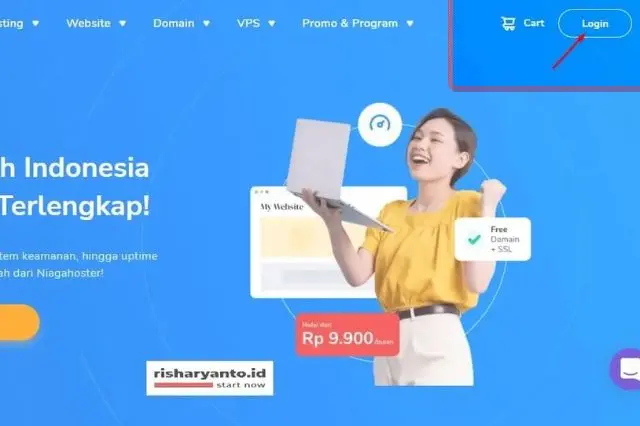 Step 1. Login Niagahoster