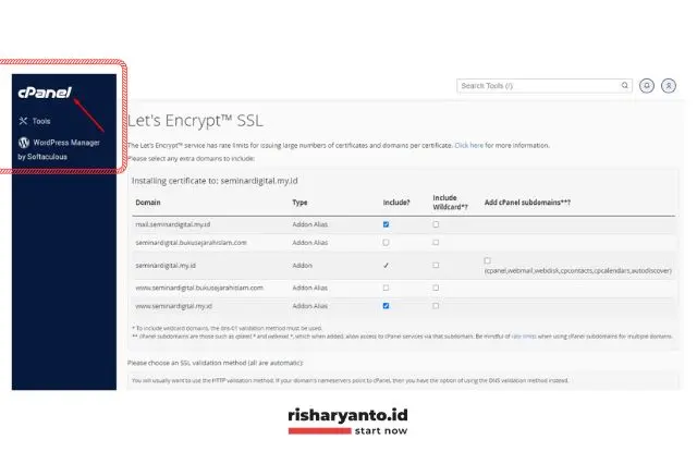 Step 6. Klik logo cPanel