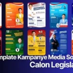 Template Kampanye Media Sosial Calon Legislatif di Pemilu Serentak 2024-640x426